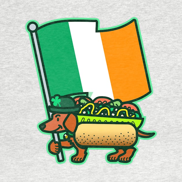 Big Irish Flag Chicago Dog by DangerHuskie